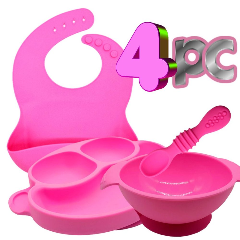 Silicone baby set 4PC by SILKHOME